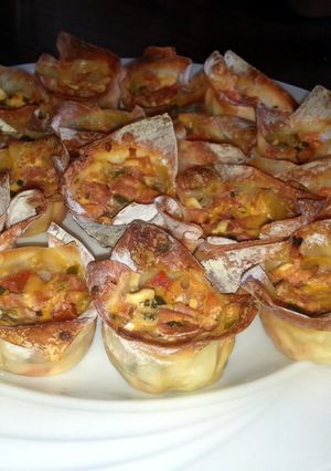 A picture of Won Ton Cream Cups.