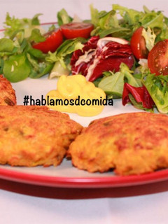 Una foto de Croquetas de coliflor y garbanzos