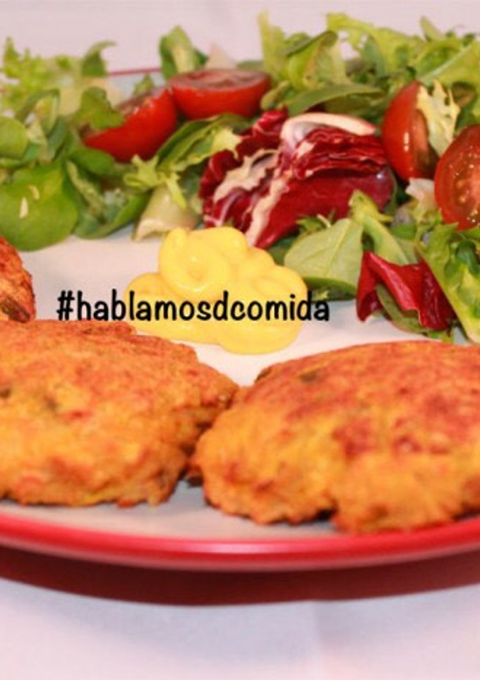Una foto de Croquetas de coliflor y garbanzos
