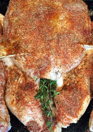 A picture of Rotisserie Chicken.