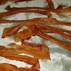 A picture of Baked bacon.