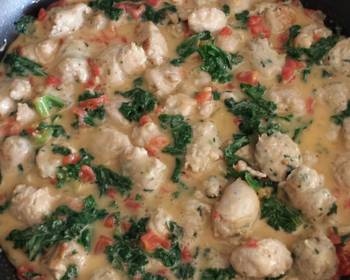 Without Fail Make Recipe Sausage with Tomatoes  Kale in Cheddar Cheese Sauce Practical Delicious