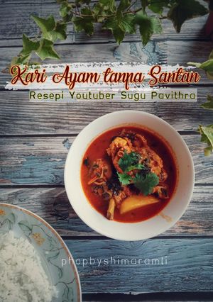 Gambar Kari ayam tanpa santan