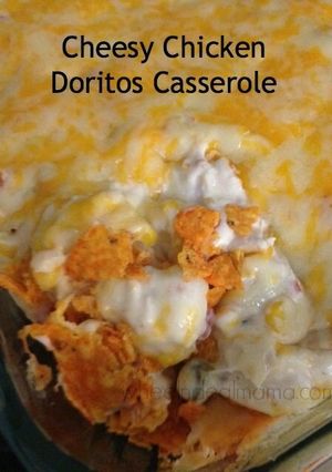 A picture of Cheesy Chicken Doritos Casserole.