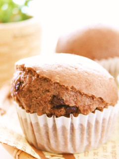 A picture of Steamed Double Chocolate Buns with Pancake Mix.
