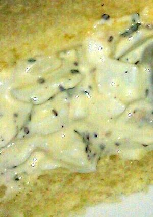 A picture of Rick's Tangy Egg and Olive Salad.