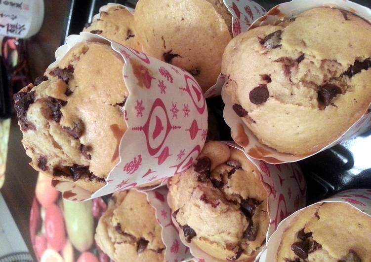 Recipe of Ultimate Dark chocolate chips muffin