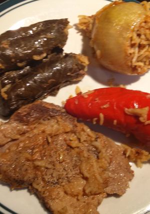 A picture of Stuffed grape leaves.