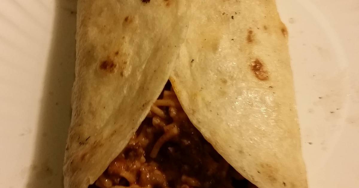 Cheesy Rice and beef burrito Recipe by michael.rees.18 - Cookpad