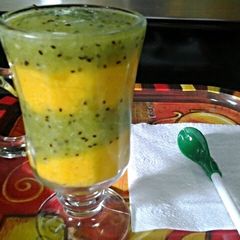 A picture of Icy layered drink.