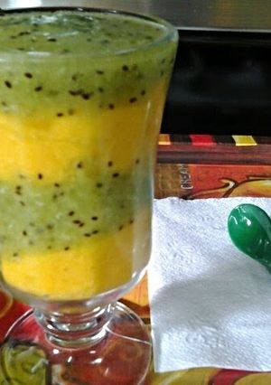 A picture of Icy layered drink.