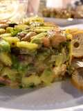 Tartar de salmón con mango