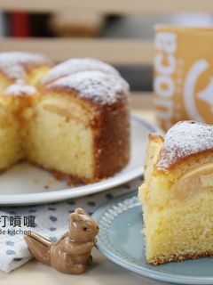 用鬆餅粉製作蘋果蛋糕 的食譜成品照片