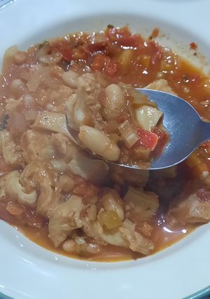 Una foto de Guiso de mondongo con especias que perfuman la casa (sano, con verduras)