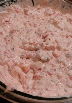 A picture of Low carb raspberry gelatin desert.