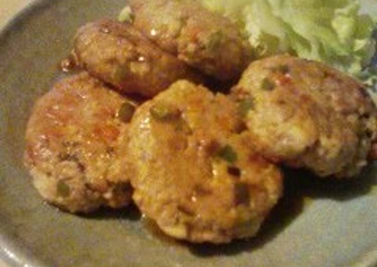 Recipe of Super Quick Homemade Pork Tsukune Patties with Tofu