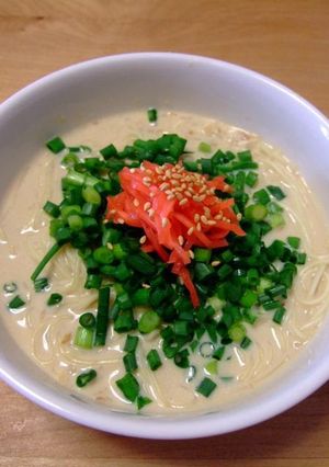 A picture of Macrobiotic Tofu Tonkotsu Ramen.