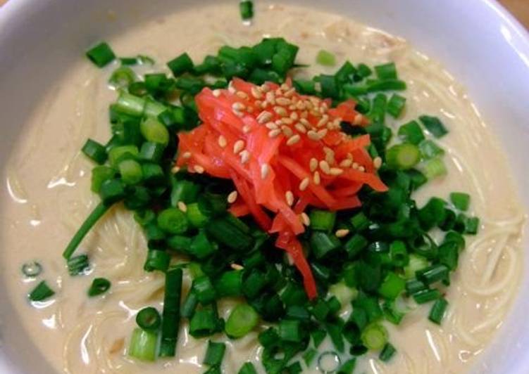 Simple Way to Prepare Super Quick Homemade Macrobiotic Tofu Tonkotsu Ramen