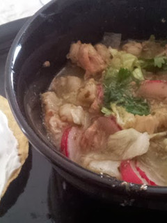 A picture of Posole Verde.