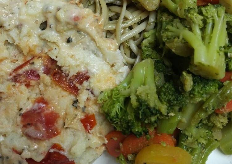 Get Healthy with Creamy Chicken with Oven Roasted Tomatoes