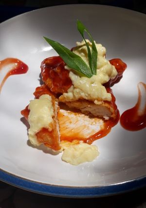 Foto resep Korean Chicken with Cheese Sauce