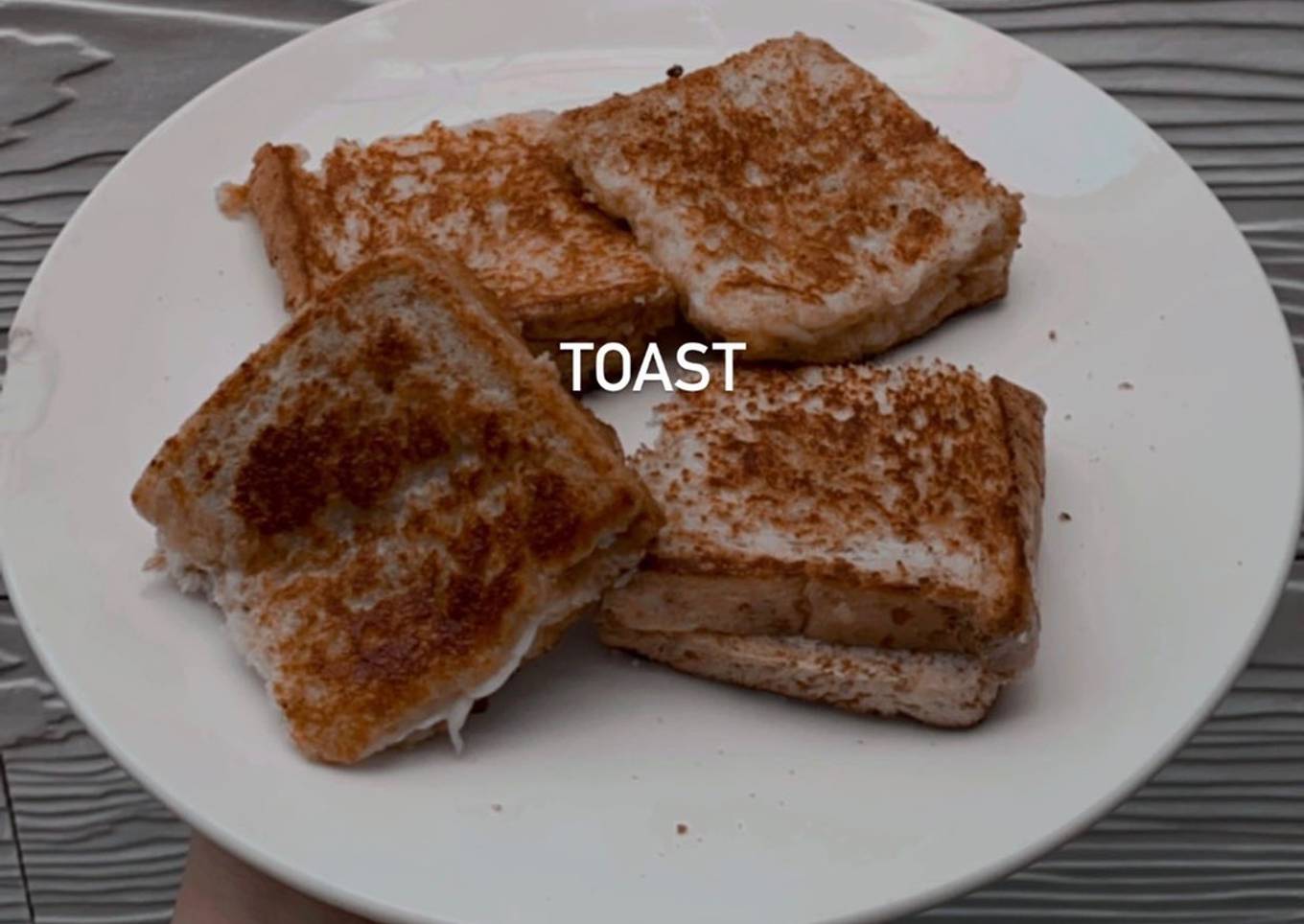 Toast brown sugar cheese