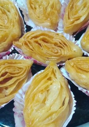 صورة لوصفة ڨريوش عين جمل ببقايا عجينة البقلاوة