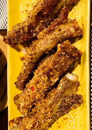 A picture of Airfried lemongrass pork rib.