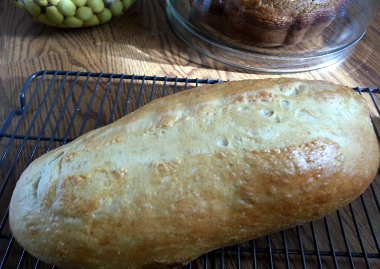 Recipe of Homemade skye&amp;#39;s almost-as-good-as-bakery, crusty italian bread