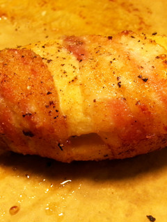 A picture of Bacon-Wrapped/ Cheese-Stuffed Chicken Breast.