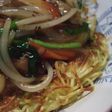 Crispy Fried Yakisoba Noodles with Ankake Sauce