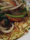 Crispy Fried Yakisoba Noodles with Ankake Sauce