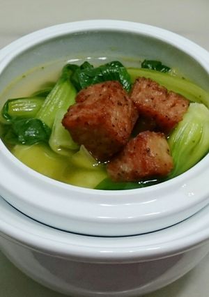 A picture of Bak Choy Soup Top Spam.
