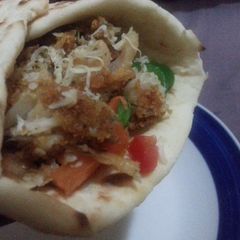 A picture of Breaded Baked Salmon Wraps.