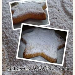 A picture of GEROMEs COCONUT cake.