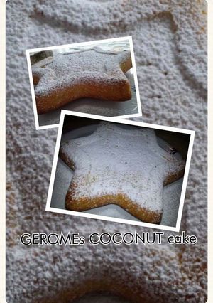 A picture of GEROMEs COCONUT cake.