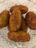 Croquete de Arroz com queijo brie