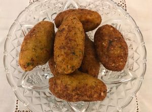 Foto de Croquete de Arroz com queijo brie
