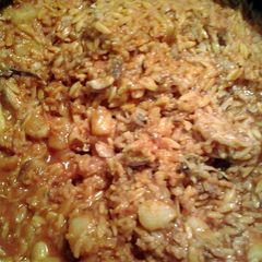 A picture of yellow tail stew.