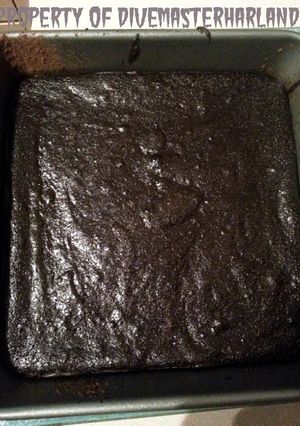 A picture of Divemaster Harland's Passover Flourless Chocolate Rum Cake.