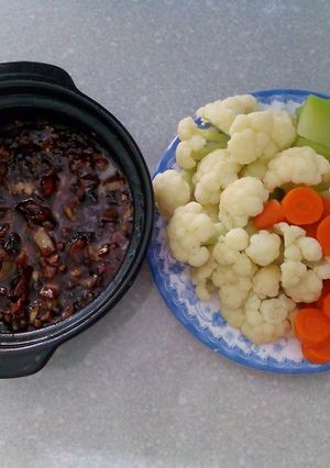Hình của món Cơm cháy kho quẹt.