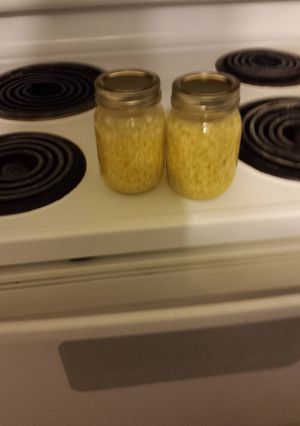 A picture of simple pickled corn.