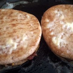 A picture of Grilled Steak, Bacon,Egg & Cheese.