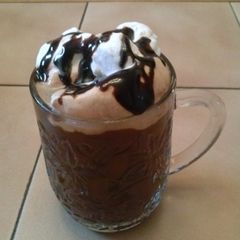A picture of "Adults Only" Hot Chocolate.