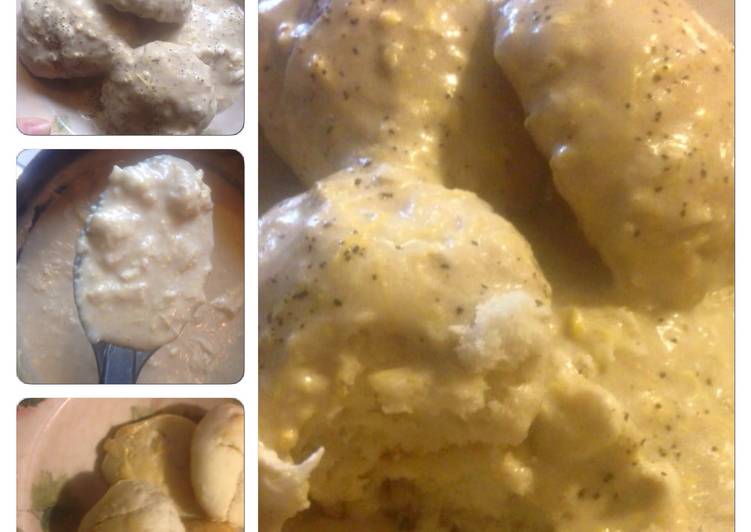 Steps to Prepare Speedy Egg Gravy and Biscuits