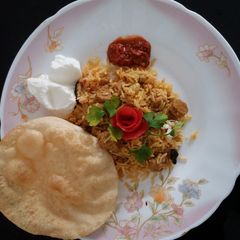 A picture of Soya Chunks Biriyani.