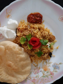 A picture of Soya Chunks Biriyani.