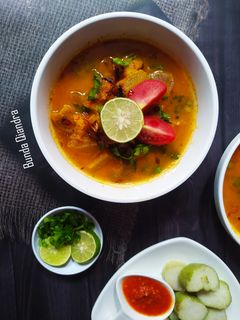Foto resep Lontong Kikil Surabaya