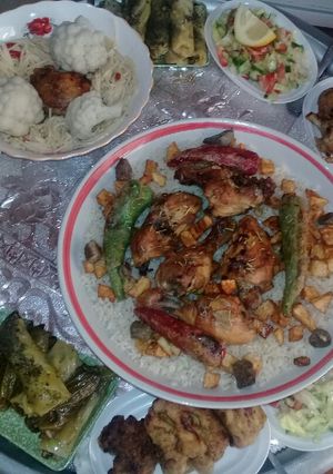 صورة لوصفة رز الليبي 💚
