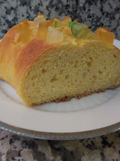 Una foto de Roscón de Reyes de calabaza